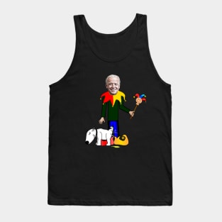 Dog Pees On Joe Biden Jester Tank Top